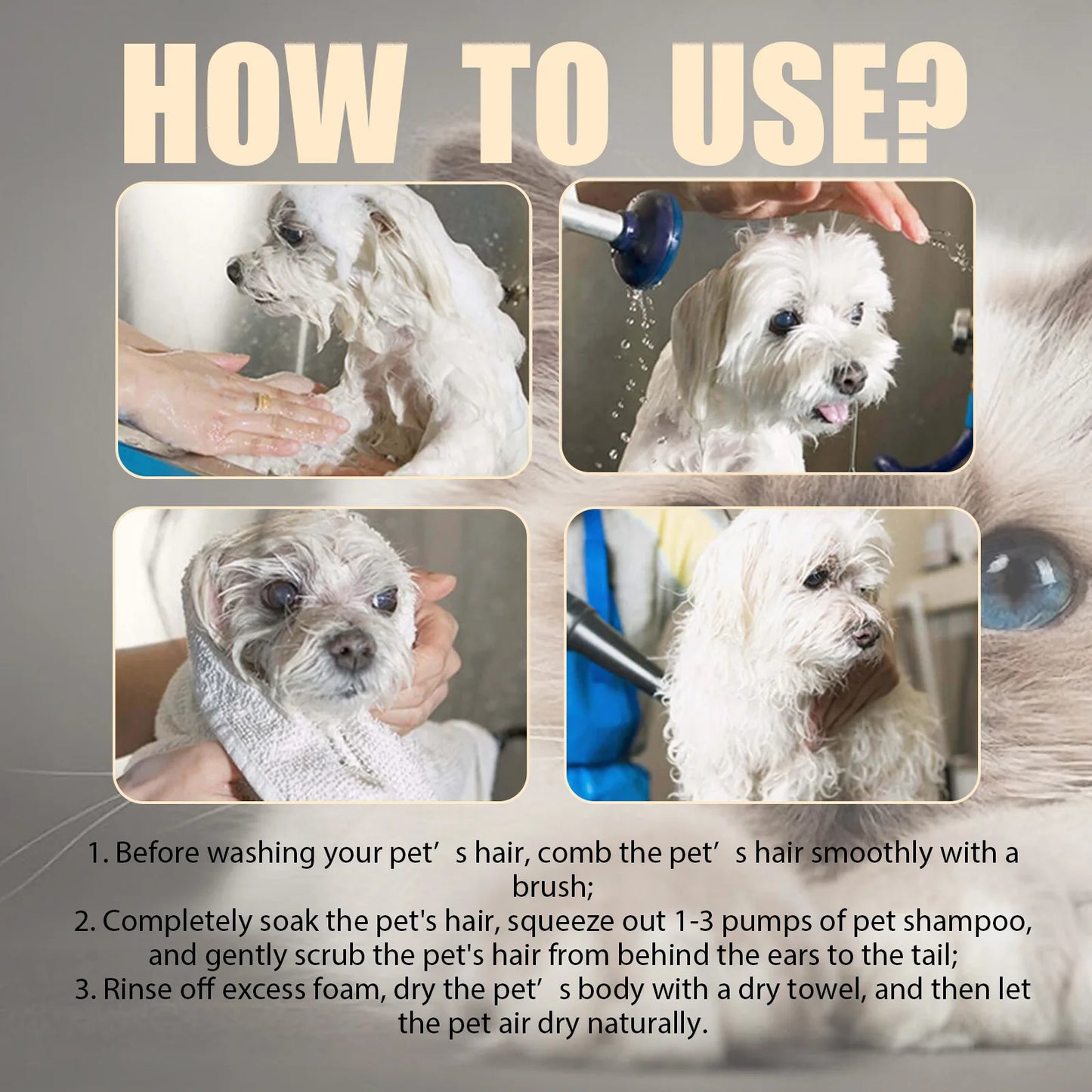 Pet Wash Shampoo for Dogs