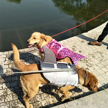 Funny Shark Life Jacket Vest for Dogs