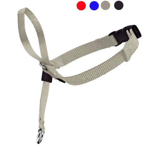 Adjustable Nylon Dog Padded Head Collar Gentle Leash Leader