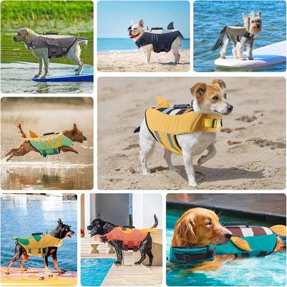 Dog Life Jacket for Swimming Flotation Vests