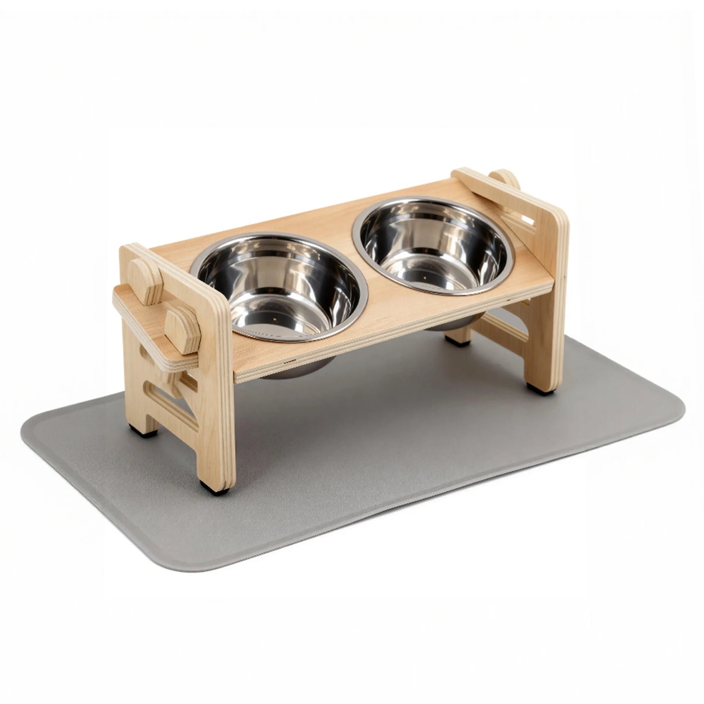 Elevated Food and Water Stainless Steel Bowls
