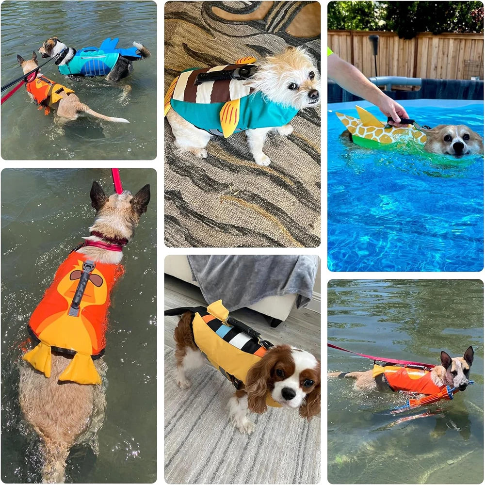 Dog Life Jacket for Swimming Flotation Vests