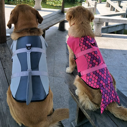 Funny Shark Life Jacket Vest for Dogs