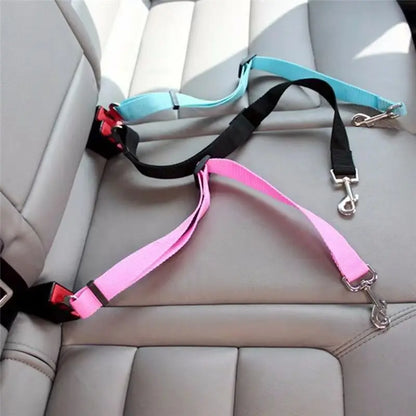 Adjustable Dog Vehicle Seat Belt Safety Harness