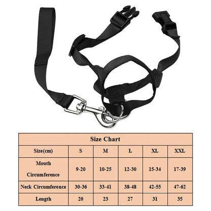 Adjustable No-Pull Dog Head Halter