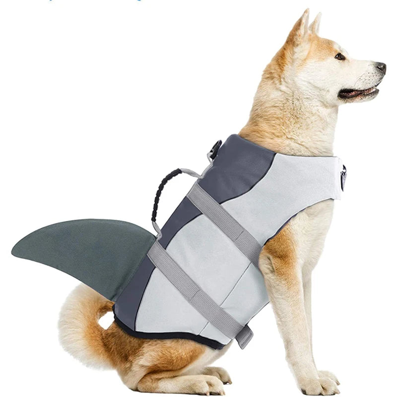 Funny Shark Life Jacket Vest for Dogs