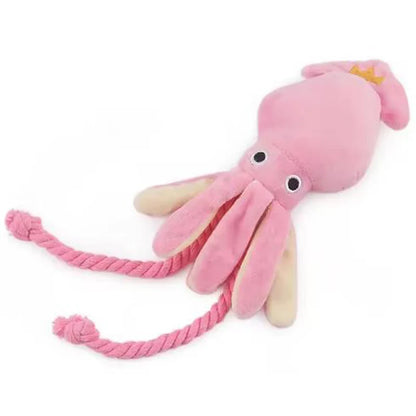 Pink Squid Durable Chew Toy