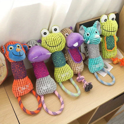 Animals Shape Bite Resistant Squeaky Dog Toys