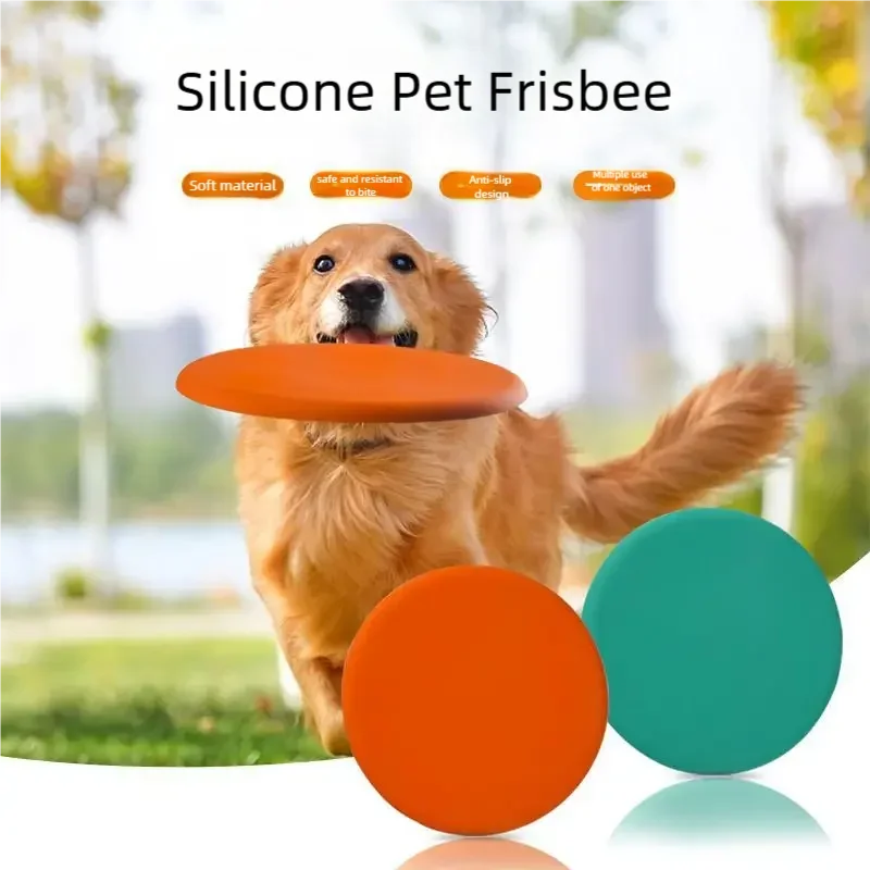 Silicone fun pet frisbee