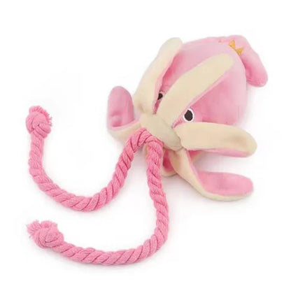 Pink Squid Durable Chew Toy