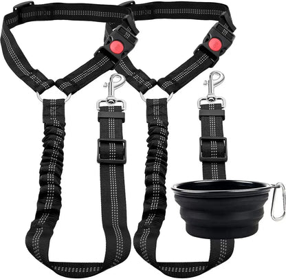 Safety Car Seat Belt Leash Black