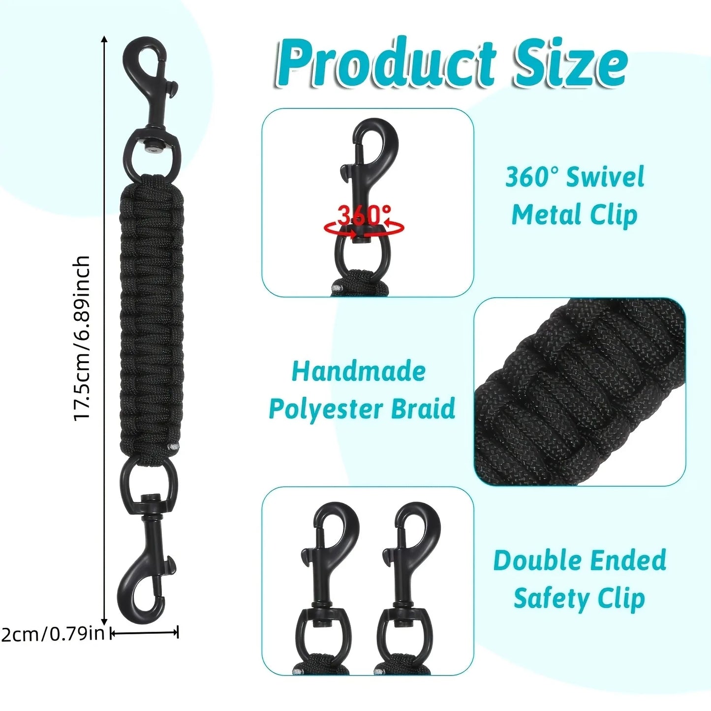 Dog Claw Safety Clip Double-Ended Collar