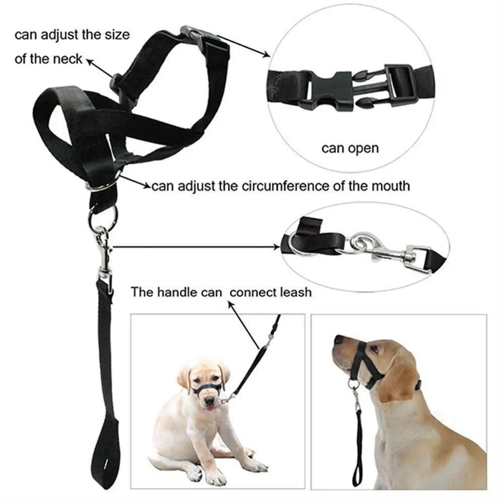 Adjustable No-Pull Dog Head Halter