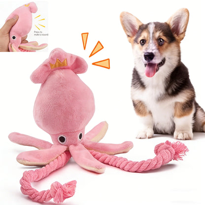 Pink Squid Durable Chew Toy