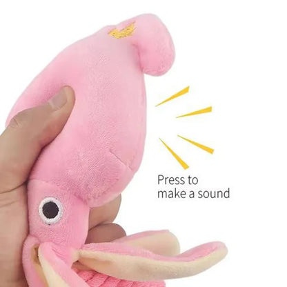 Pink Squid Durable Chew Toy