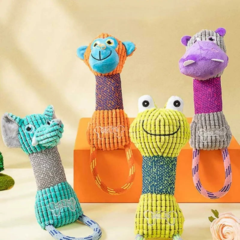 Animals Shape Bite Resistant Squeaky Dog Toys