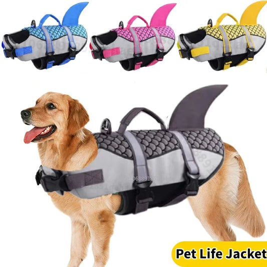 Dog Shark Life Jacket for Swimming