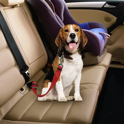 Adjustable Dog Vehicle Seat Belt Safety Harness