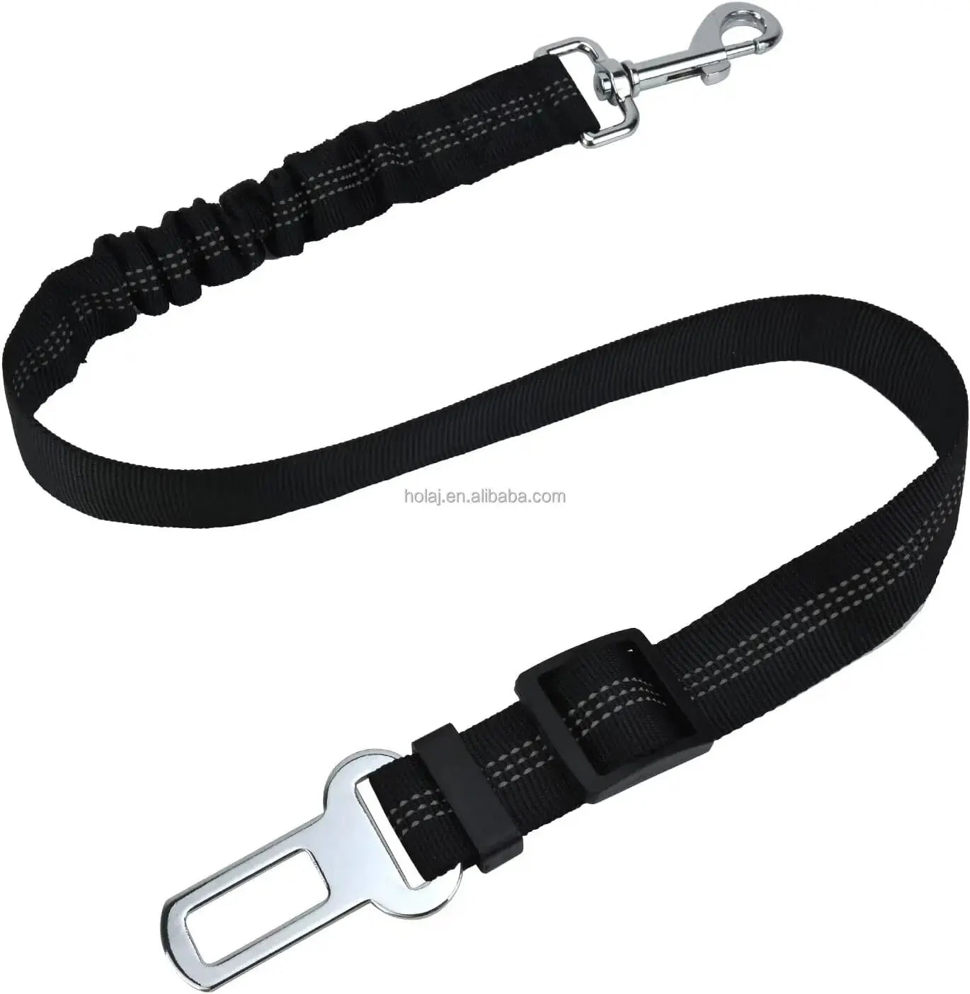 Safety Car Seat Belt Leash Black
