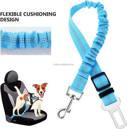 Safety Car Seat Belt Leash Black