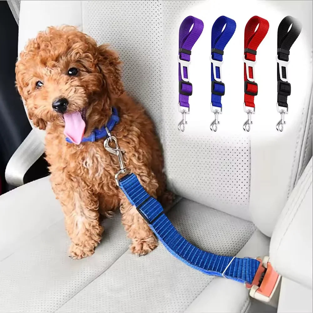 Adjustable Dog Vehicle Seat Belt Safety Harness