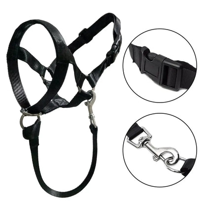 Adjustable No-Pull Dog Head Halter