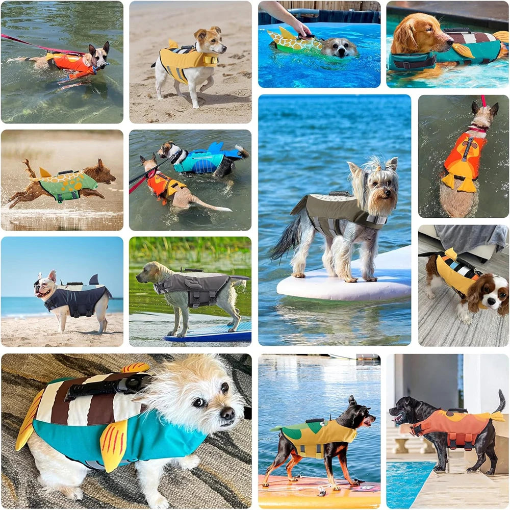 Dog Life Jacket for Swimming Flotation Vests