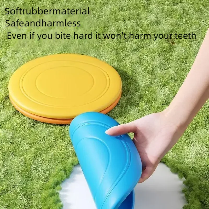 Silicone fun pet frisbee