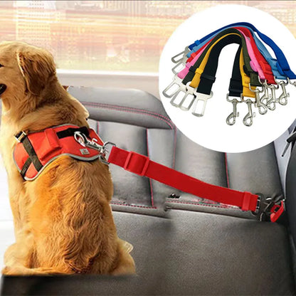 Adjustable Dog Vehicle Seat Belt Safety Harness
