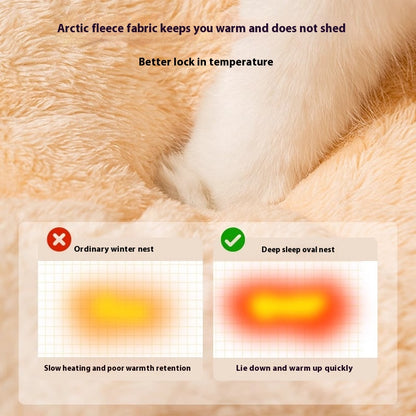 Winter Warm Thickened Nest Pet Bed