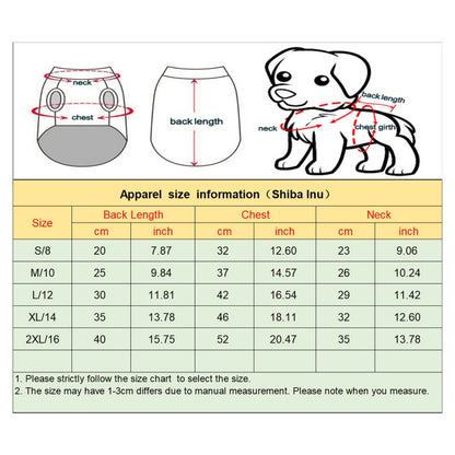 Collared Shirt Dog Clothes Summer