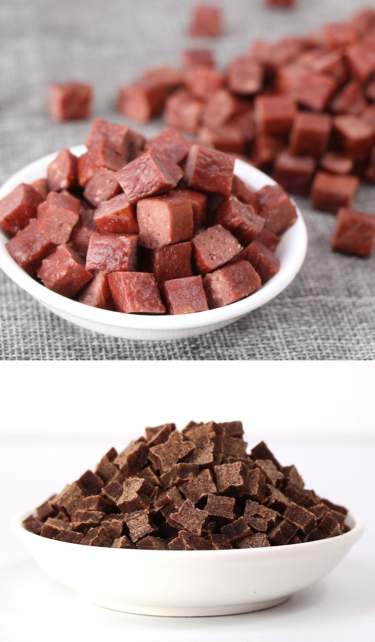 Beef and Chicken Cubes Snacks Dog Training Reward