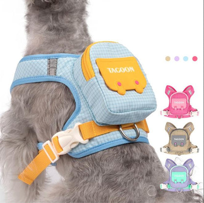 Adjustable Dog Backpack Harness